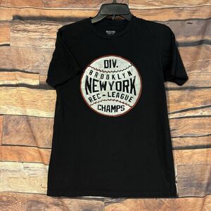 Mossimo Supply Co Brooklyn New York Rec League Champs T-Shirt Black Small S Tee
